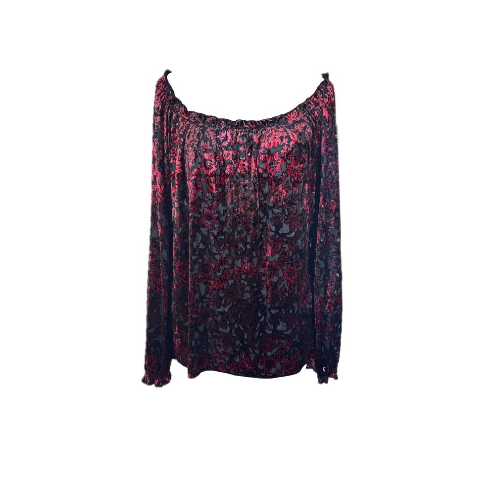 Studio M Velvet Burnout Top